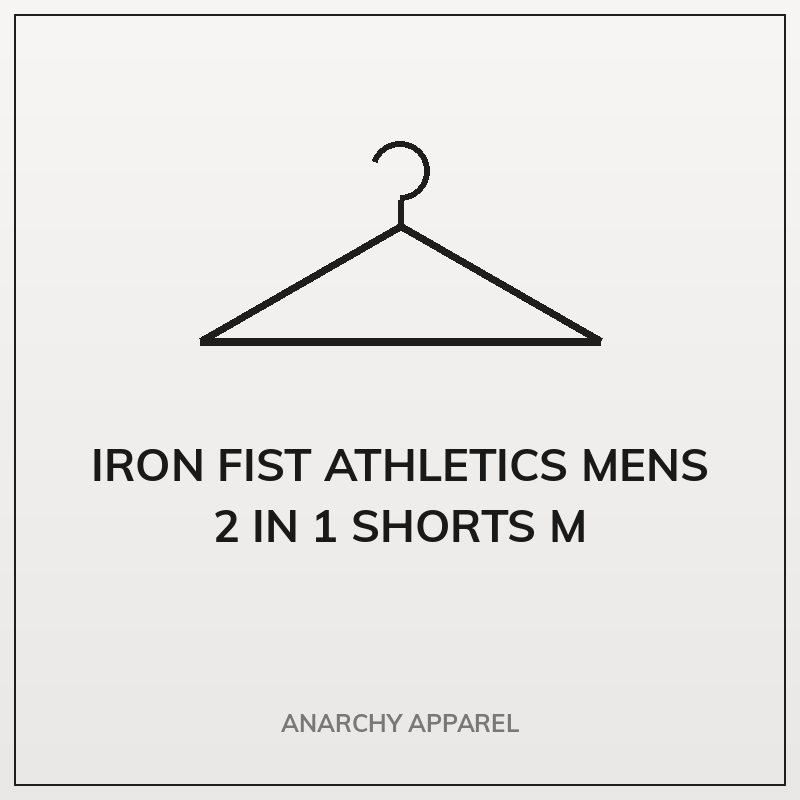 Iron Fist Athletics Mens 2 in 1 Shorts M