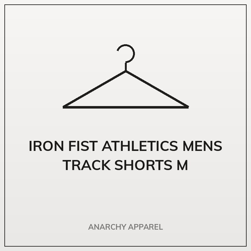 Iron Fist Athletics Mens Track Shorts M