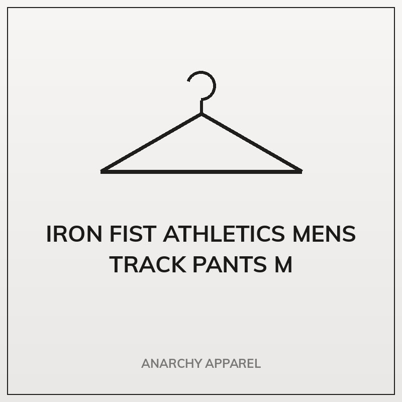 Iron Fist Athletics Mens  Track Pants M