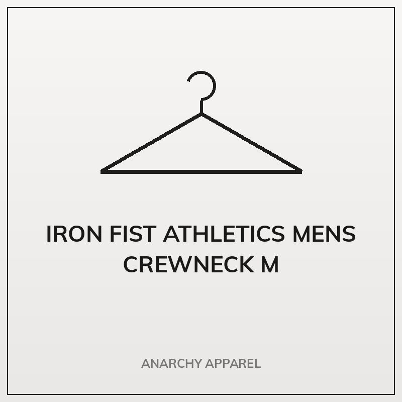 Iron Fist Athletics Mens Crewneck M